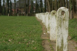 Afscheiding langs  voormalig hoofdveld (noordzijde)
